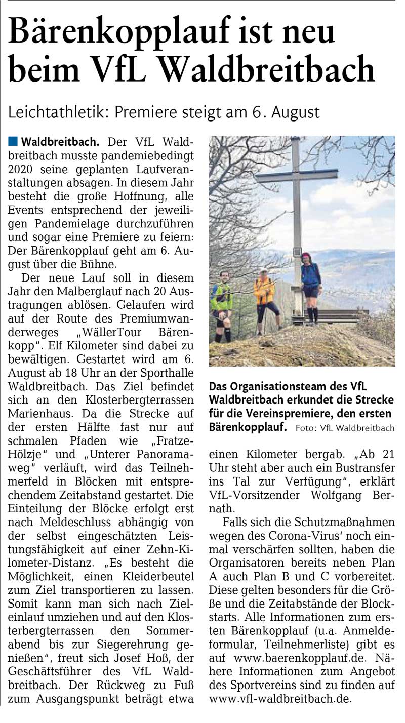 2021-06-16 Rhein-Zeitung Vorbericht