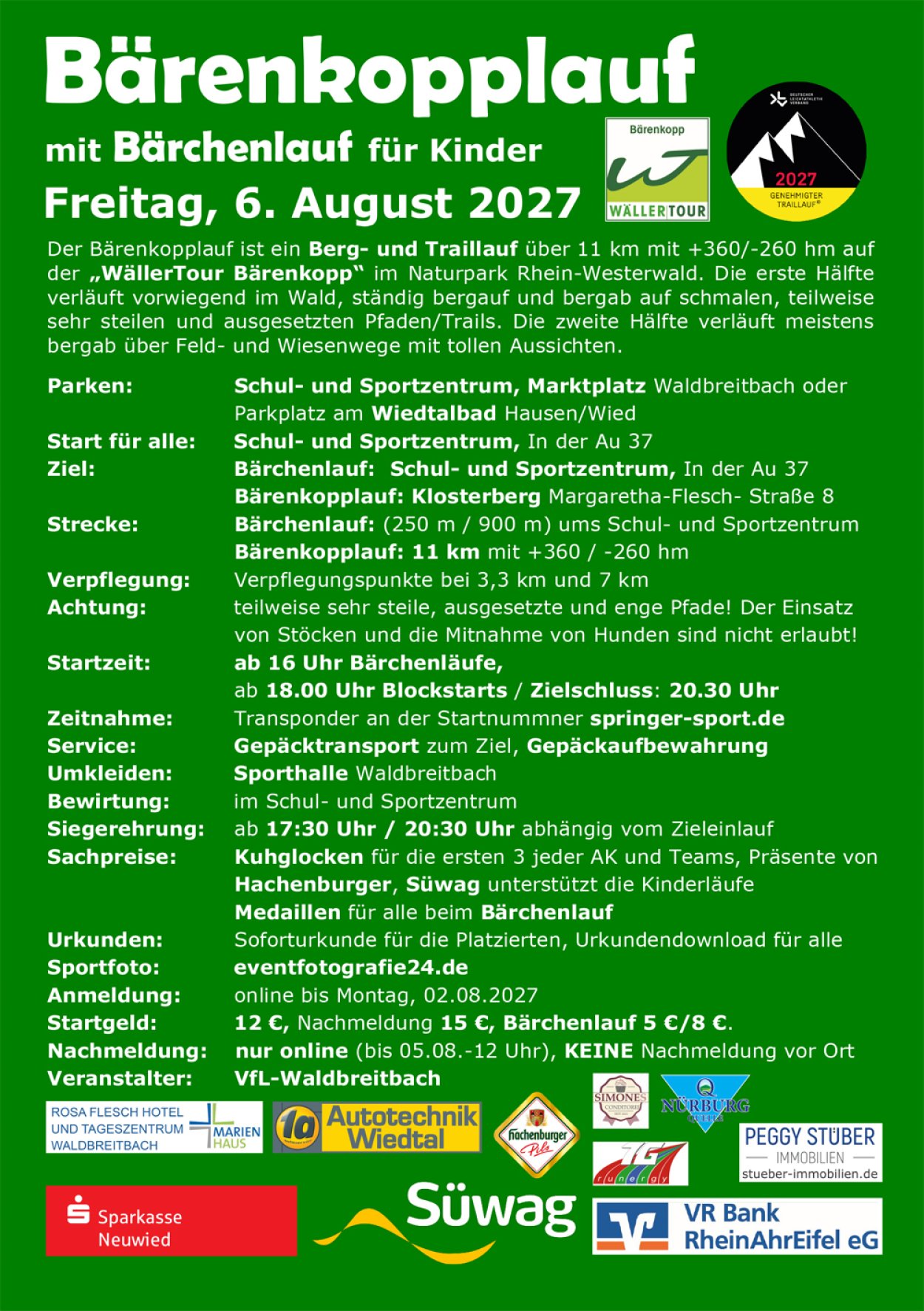 Flyer Bärenkopplauf 2027 R