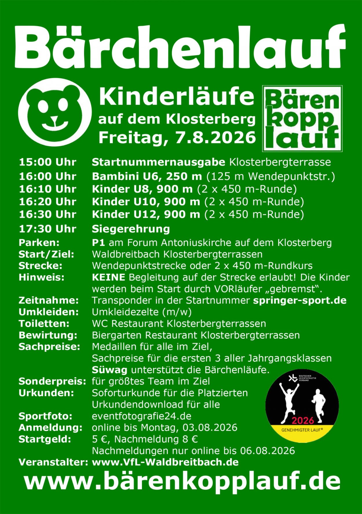 Bärchenlauf Flyer 2026 R
