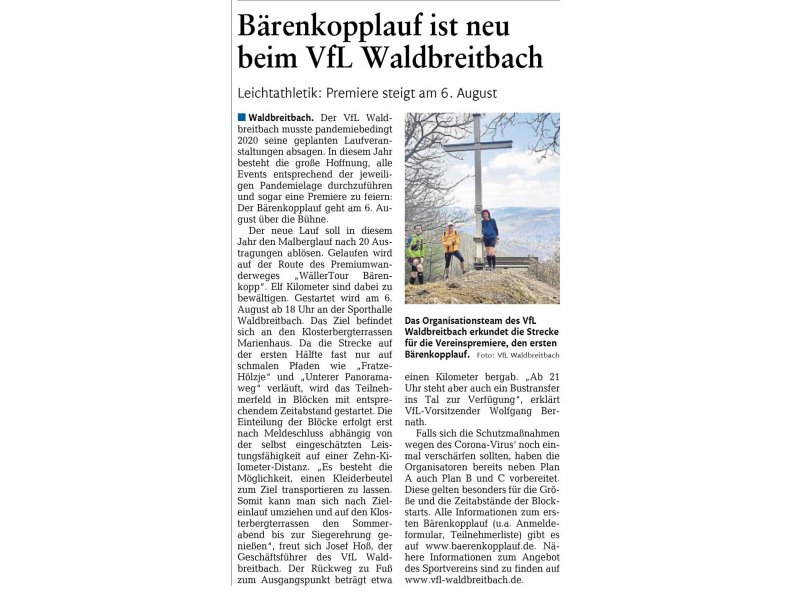 2021-06-16 Rhein-Zeitung Vorbericht